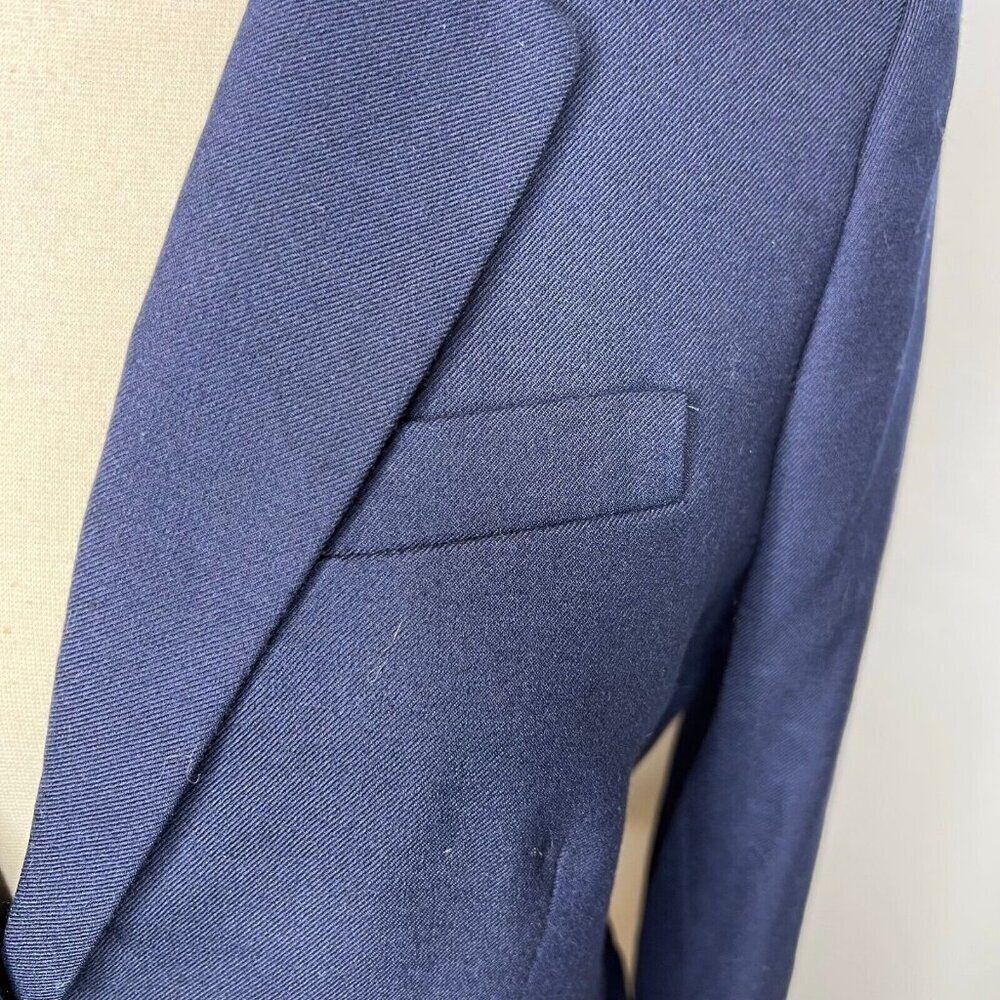 J.Crew $198 Petite Original Schoolboy Blazer Navy Size P2 AZ566 - Picture 3 of 10